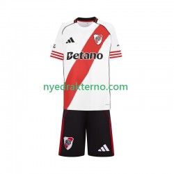 CA River Plate Fotballdrakt Barn Hjemmedraktsett 2025-2026 Kortermet