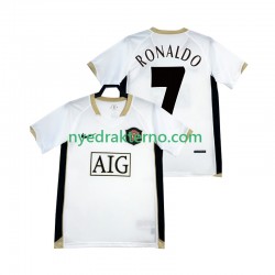 Manchester United Fotballdrakt RONALDO 7 -2007 Retro Herre Bortedraktsett 2006 Kortermet