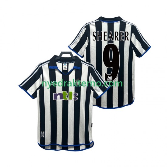 Newcastle United Fotballdrakt SHEARER 9 2000 2001 Retro Herre Hjemmedraktsett Kortermet