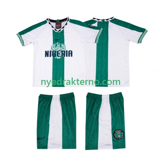 Nigeria Fotballdrakt 1996 Retro Barn Bortedraktsett Kortermet