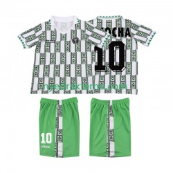 Nigeria Fotballdrakt OKOCHA 10 Retro Barn Bortedraktsett 1994 Kortermet