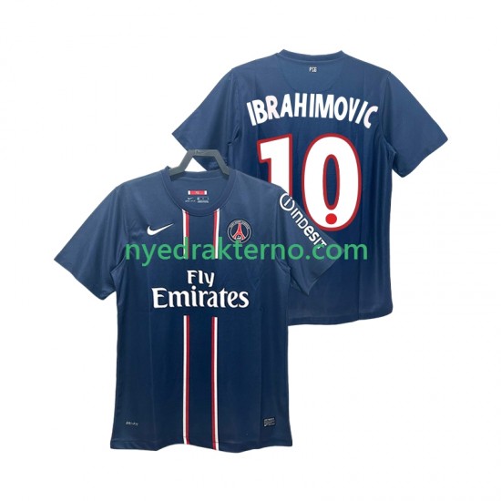 Paris Saint-Germain Fotballdrakt Ibrahimović 10 2012 2013 Retro Herre Hjemmedraktsett Kortermet