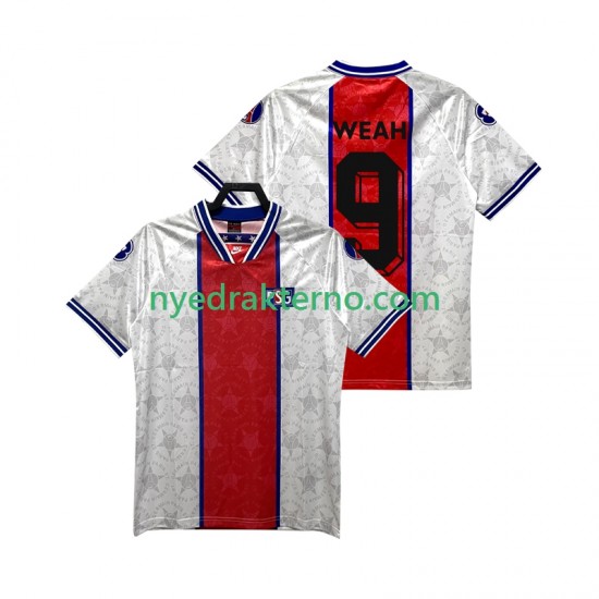 Paris Saint-Germain Fotballdrakt WEAH 9 1995 Retro Herre Bortedraktsett 1994 Kortermet