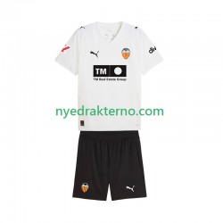 Valencia CF Fotballdrakt Barn Hjemmedraktsett 2025-2026 Kortermet