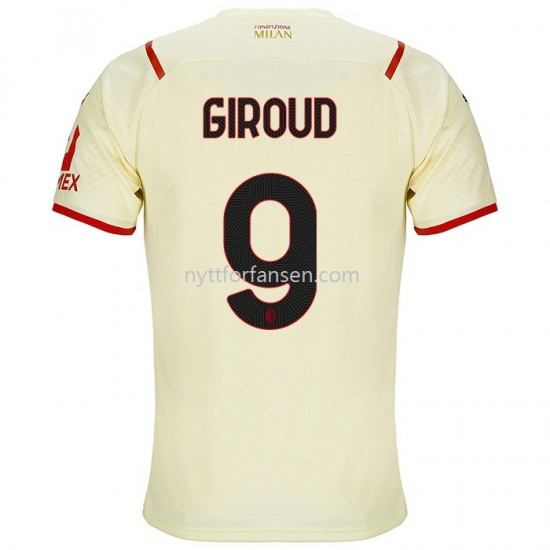 AC Milan Olivier Giroud 9 Fotballdrakt Herre Bortedraktsett 2021-2022