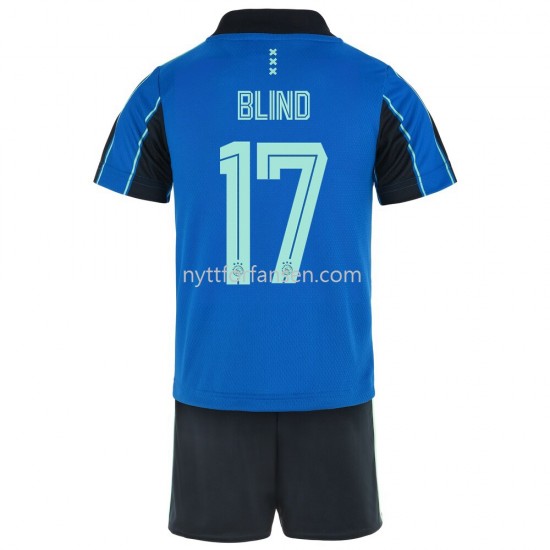 AFC Ajax Daley Blind 17 Fotballdrakt Barn Bortedraktsett 2021-2022