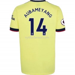 Arsenal Pierre-Emerick Aubameyang 14 Fotballdrakt Herre Bortedraktsett 2021-2022