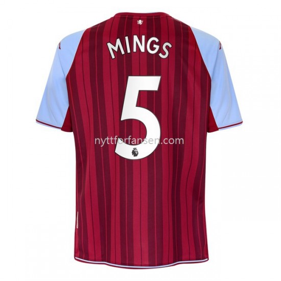 Aston Villa Tyrone Mings 5 Fotballdrakt Herre Hjemmedraktsett 2021-2022