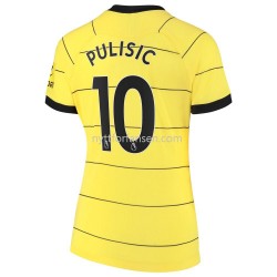 Chelsea Christian Pulisic 10 Fotballdrakt Dame Bortedraktsett 2021-2022
