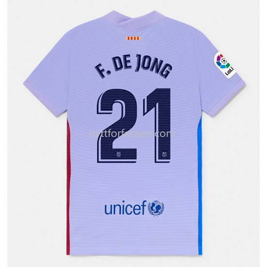 FC Barcelona F.De Jong 21 Fotballdrakt Herre Bortedraktsett 2021-2022