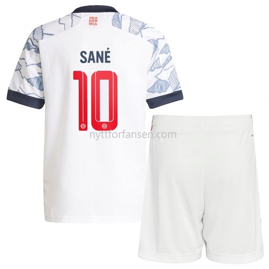 FC Bayern München Leroy Sane 10 Fotballdrakt Barn Tredjedraktsett 2021-2022