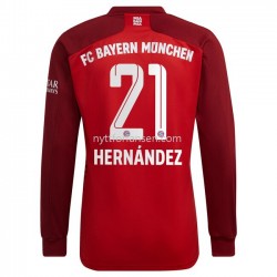 FC Bayern München Lucas Hernandez 21 Fotballdrakt Herre Hjemmedraktsett 2021-2022 Langermet
