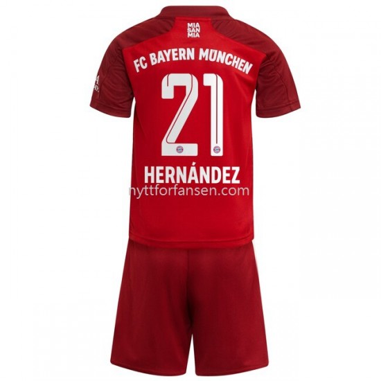 FC Bayern München Lucas Hernandez 21 Fotballdrakt Barn Hjemmedraktsett 2021-2022