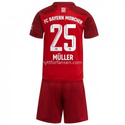 FC Bayern München Thomas Muller 25 Fotballdrakt Barn Hjemmedraktsett 2021-2022