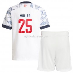 FC Bayern München Thomas Muller 25 Fotballdrakt Barn Tredjedraktsett 2021-2022