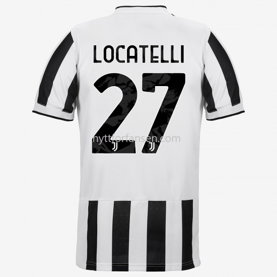 Juventus Manuel Locatelli 27 Fotballdrakt Herre Hjemmedraktsett 2021-2022