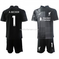 Liverpool Keeper Alisson Becker 1 Fotballdrakt Barn Tredjedraktsett 2021-2022