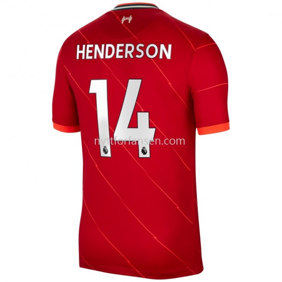Liverpool Jordan Henderson 14 Fotballdrakt Herre Hjemmedraktsett 2021-2022