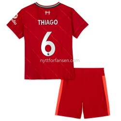 Liverpool Thiago Alcantara 6 Fotballdrakt Barn Hjemmedraktsett 2021-2022