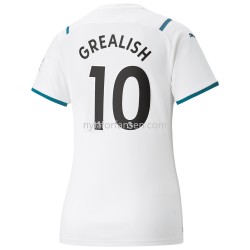 Manchester City Jack Grealish 10 Fotballdrakt Dame Bortedraktsett 2021-2022
