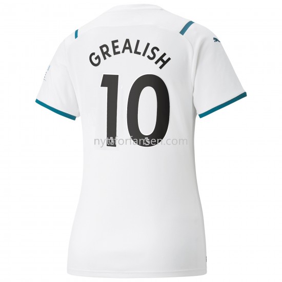 Manchester City Jack Grealish 10 Fotballdrakt Dame Bortedraktsett 2021-2022
