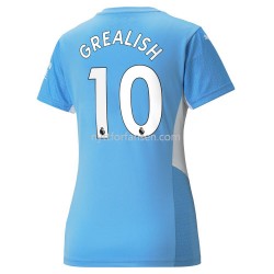 Manchester City Jack Grealish 10 Fotballdrakt Dame Hjemmedraktsett 2021-2022