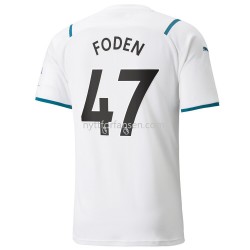 Manchester City Phil Foden 47 Fotballdrakt Herre Bortedraktsett 2021-2022