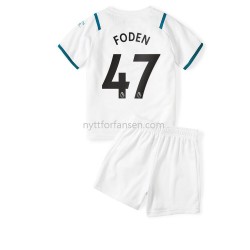 Manchester City Phil Foden 47 Fotballdrakt Barn Bortedraktsett 2021-2022