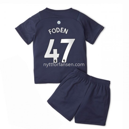 Manchester City Phil Foden 47 Fotballdrakt Barn Tredjedraktsett 2021-2022