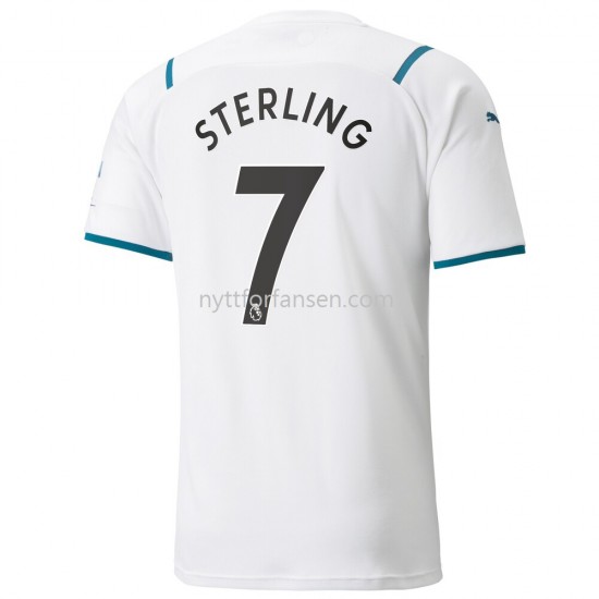 Manchester City Raheem Sterling 7 Fotballdrakt Herre Bortedraktsett 2021-2022