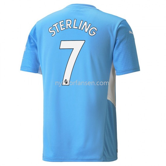 Manchester City Raheem Sterling 7 Fotballdrakt Herre Hjemmedraktsett 2021-2022