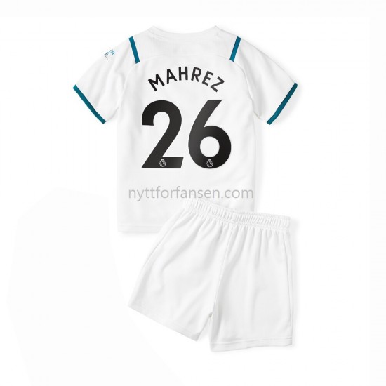Manchester City Riyad Mahrez 26 Fotballdrakt Barn Bortedraktsett 2021-2022