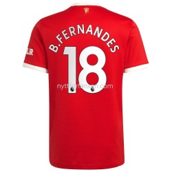 Manchester United Bruno Fernandes 18 Fotballdrakt Herre Hjemmedraktsett 2021-2022