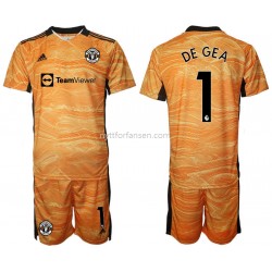 Manchester United David de Gea 1 Keeper Fotballdrakt Barn Hjemmedraktsett 2021-2022