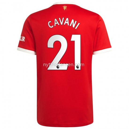 Manchester United Edinson Cavani 21 Fotballdrakt Herre Hjemmedraktsett 2021-2022