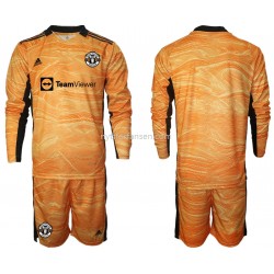 Manchester United Keeper Fotballdrakt Barn Hjemmedraktsett 2021-2022 Langermet