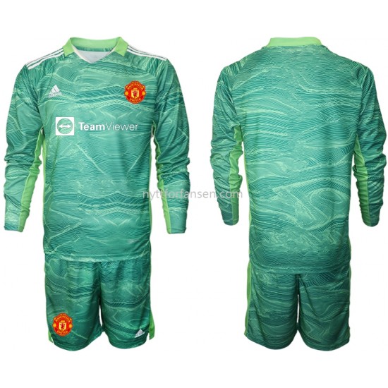 Manchester United Keeper Fotballdrakt Barn Tredjedraktsett 2021-2022 Langermet