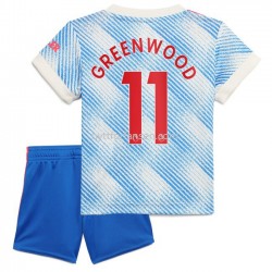 Manchester United Mason Greenwood 11 Fotballdrakt Barn Bortedraktsett 2021-2022