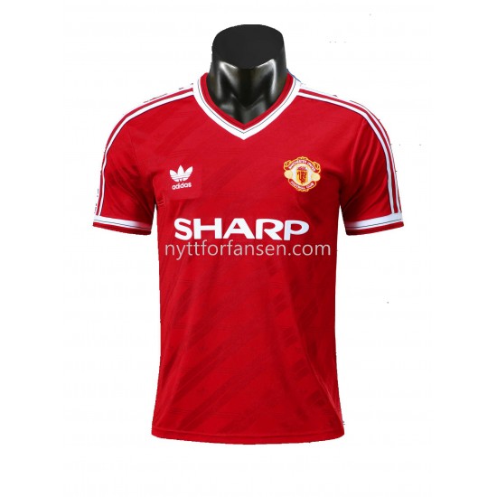 Manchester United Retro Fotballdrakt Herre Hjemmedraktsett 1986