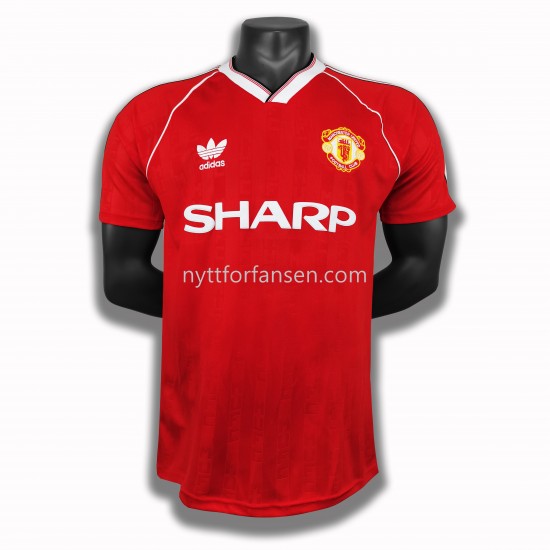 Manchester United Retro Fotballdrakt Herre Hjemmedraktsett 1988