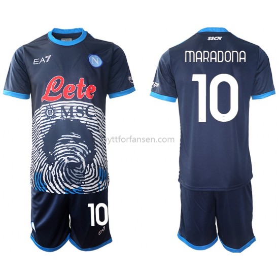 SSC SSC Napoli Diego Maradona 10 Special 2 Fotballdrakt Barn Hjemmedraktsett 2021-2022