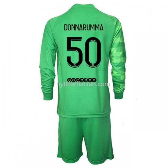 Paris Saint-Germain Keeper Gianluigi Donnarumma 50 Fotballdrakt Barn Tredjedraktsett 2021-2022 Langermet