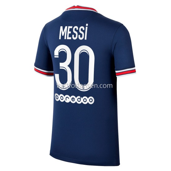 Paris Saint-Germain Lionel Messi 30 Fotballdrakt Herre Hjemmedraktsett 2021-2022