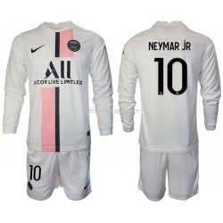Paris Saint-Germain Neymar JR 10 Fotballdrakt Barn Bortedraktsett 2021-2022 Langermet