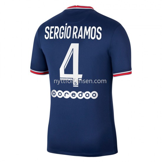 Paris Saint-Germain Sergio Ramos 4 Fotballdrakt Herre Hjemmedraktsett 2021-2022