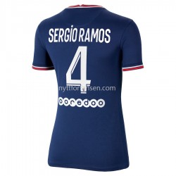Paris Saint-Germain Sergio Ramos 4 Fotballdrakt Dame Hjemmedraktsett 2021-2022