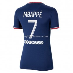 Paris Saint-Germain PSG Kylian Mbappé 7 Fotballdrakt Dame Hjemmedraktsett 2021-2022