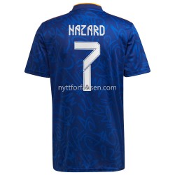 Real Madrid Eden Hazard 7 Fotballdrakt Herre Bortedraktsett 2021-2022