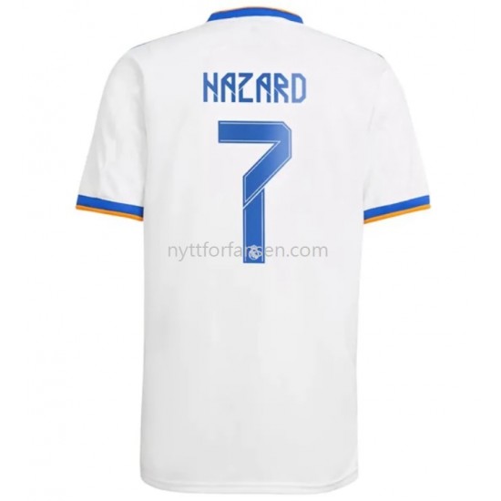 Real Madrid Eden Hazard 7 Fotballdrakt Herre Hjemmedraktsett 2021-2022