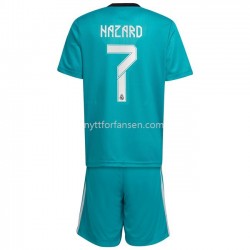 Real Madrid Eden Hazard 7 Fotballdrakt Barn Tredjedraktsett 2021-2022